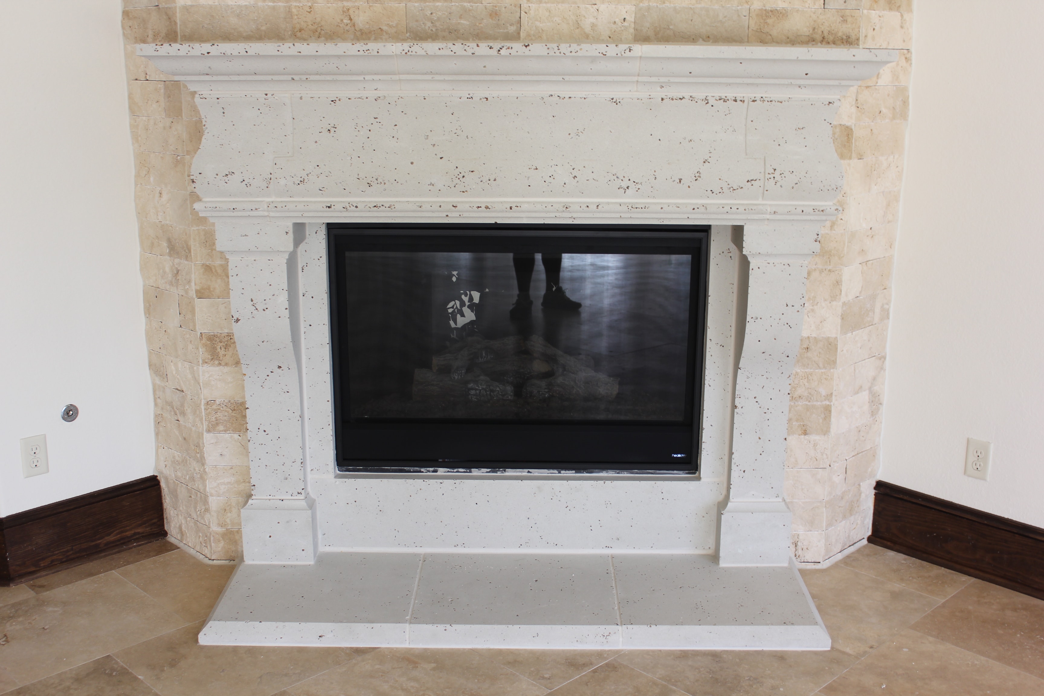 Textured Fireplace